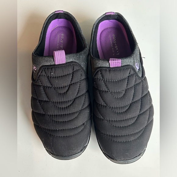 EASY SPIRIT womens size 8.5 black mules / slip ons - Picture 2 of 8
